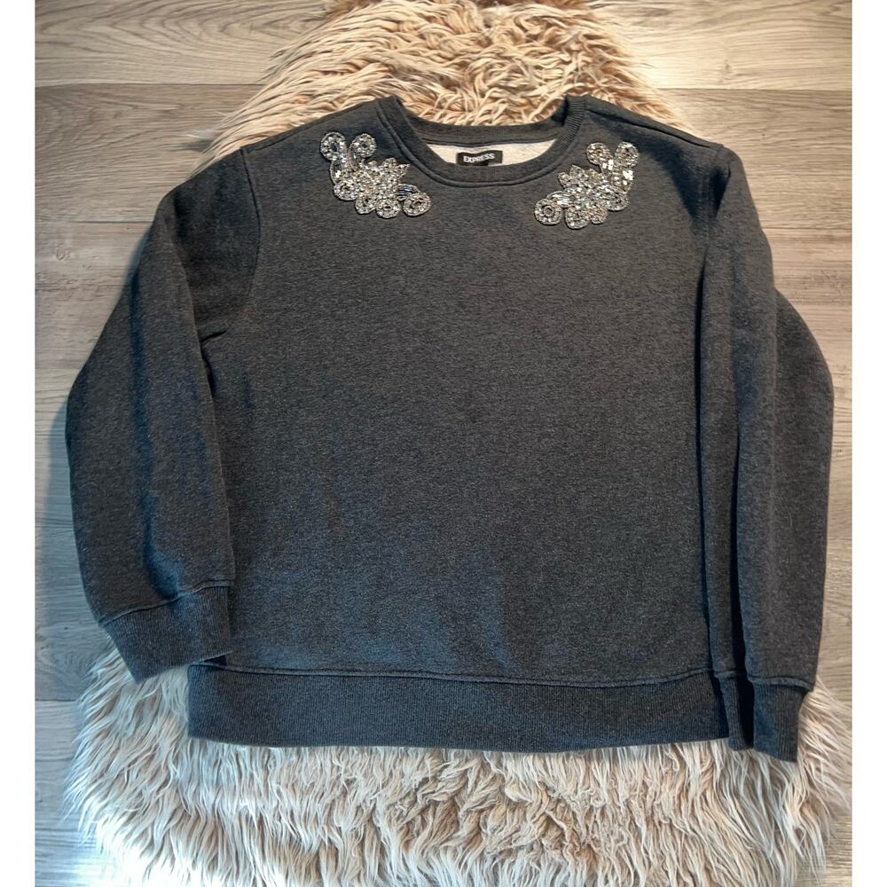 Express women’s embellished shoulder sweater